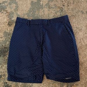 Polo Golf Ralph Lauren Navy Polka Dot Men's Flat Front Shorts